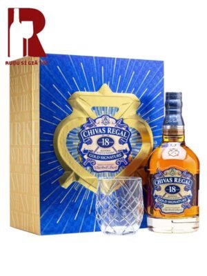 Chivas Regal 18 Year Old Gold Signature - Hộp quà 2024