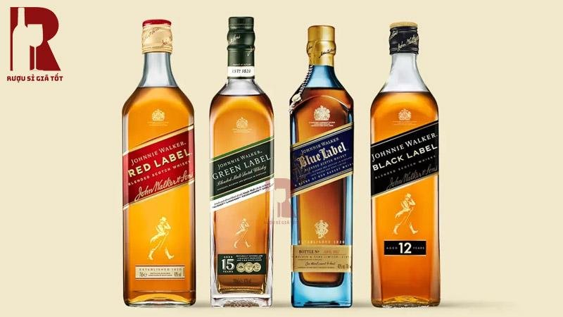 Các hương vị rượu Johnnie Walker được ưa chuộng