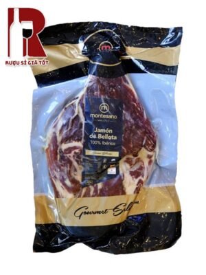 Montesano Iberico Bellota Jamon boneless pure 100% Montesano Iberico đùi sau Bellota không xương loại đặc biệt, ủ muối trên 48 tháng