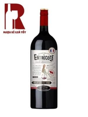 Vang Pháp đỏ Entrecote Merlot - Cabernet - Sauvignon 1,5L