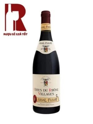 Vang Pháp đỏ Vidal Fleury Cotes Du Rhone Villages Rouge