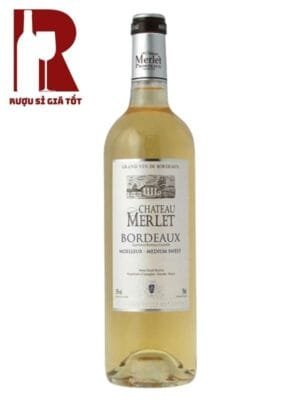 Rượu Vang Pháp Trắng Chateau Merlet Bordeaux blanc Sec