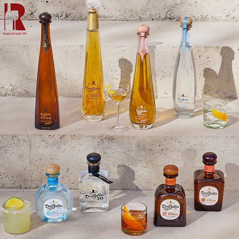 Các loại rượu tequila Don Julio cao cấp