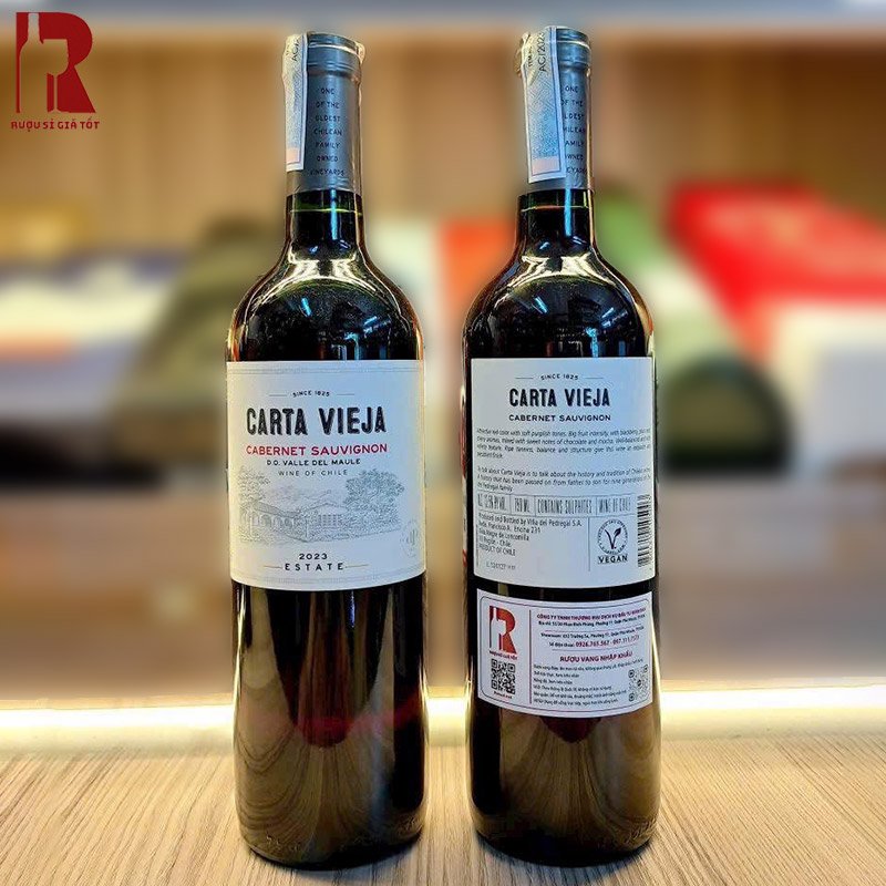 Vang Chile Carta Vieja Cabernet Sauvignon chính hãng tầm giá 200k