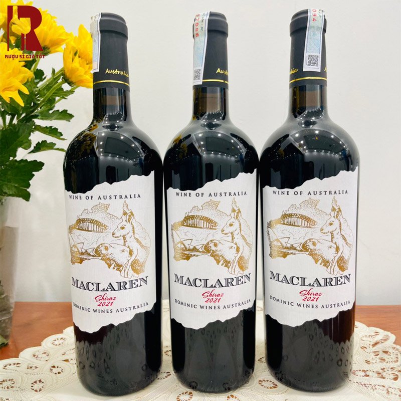Vang Úc đỏ Maclaren Shiraz giá chưa tới 200K