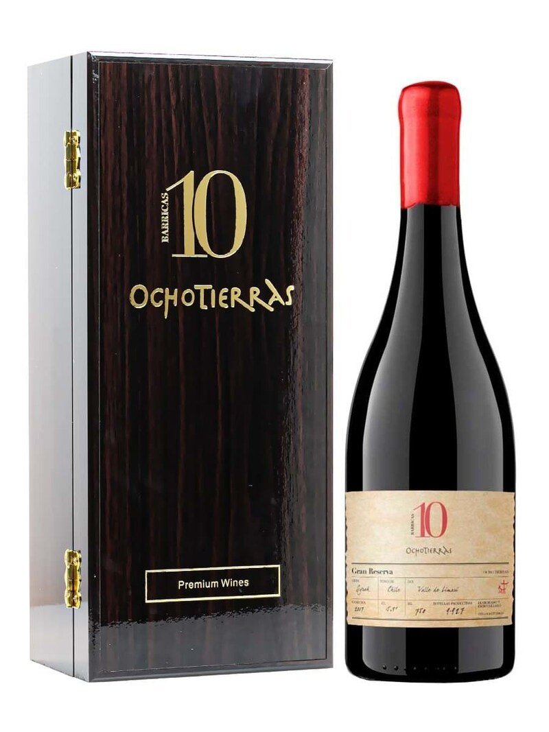 Hộp quà Tết rượu vang Ochotierras 10 Gran Reserva Syrah là lựa chọn tinh tế