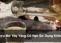 Rượu mơ vảy vàng có hạn sử dụng không - cách uống và bảo quản